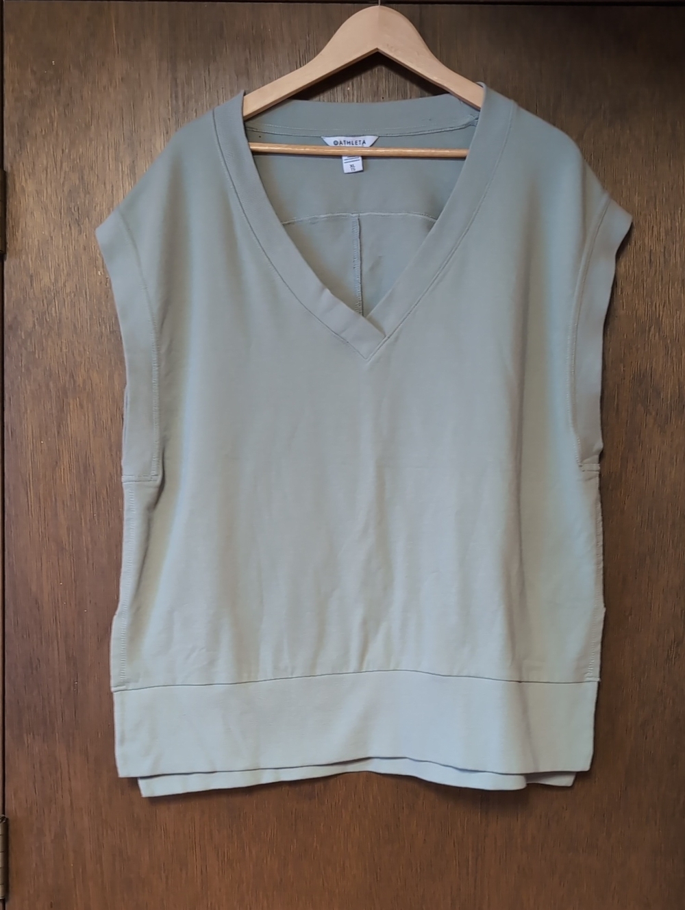 Athleta Sleeveless V-Neck Pullover - Sage